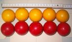 set van 10 oude biljartballen (tapbiljart), Gebruikt, Ophalen of Verzenden, Keu of Ballen