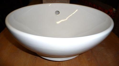 Vasque évier à poser ronde en porcelaine  40 cm- Etat Neuf, Bricolage & Construction, Sanitaire, Comme neuf, Lavabo, Enlèvement