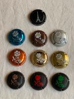 10 Champagnecapsules Baron Dauvergne - Grand Cru - Bouzy, Ophalen of Verzenden