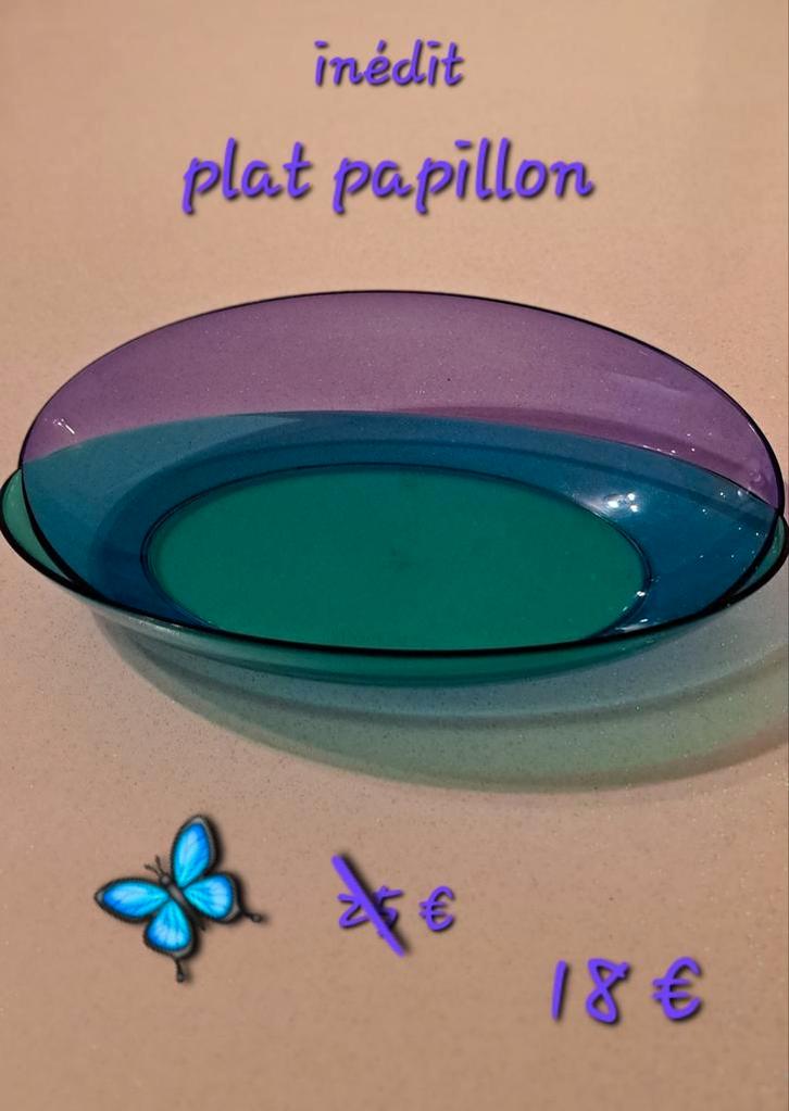 plat papillon élégance tupperware, Maison & Meubles, Cuisine| Tupperware, Neuf, Envoi