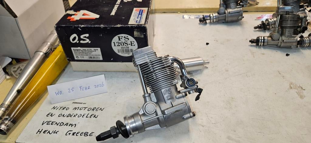 Os Max FS 120S-E four stroke, Hobby en Vrije tijd, Modelbouw | Radiografisch | Vliegtuigen, Gebruikt, Nitro, RTF (Ready to Fly)