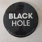 Black Hole reclamebord in blik Ø 39 cm, Verzamelen, Merken en Reclamevoorwerpen, Ophalen of Verzenden, Reclamebord