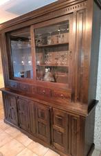 Eetkamer met vitrinekast + tafel + 6 stoelen + commode, Huis en Inrichting, Kasten | Buffetkasten, Ophalen, Gebruikt