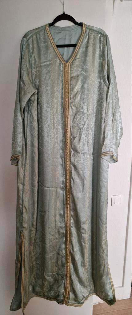 Kaftan caftan, Kleding | Dames, Gelegenheidskleding, Zo goed als nieuw, Galajurk, Maat 46/48 (XL) of groter, Groen, Ophalen of Verzenden