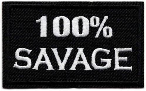 100% Savage stoffen opstrijk patch embleem, Motos, Accessoires | Autre, Neuf, Envoi