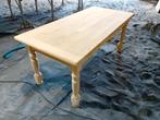 Gezandstraalde eiken tafel, Eikenhout, Vijf personen of meer, 150 tot 200 cm, Rechthoekig