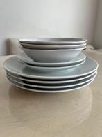 9-delige witte servies set, Ophalen, Gebruikt, Bord(en), Effen