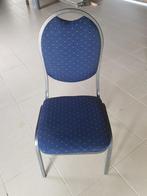 stoelen, Huis en Inrichting, Stoelen, Vijf, Zes of meer stoelen, Blauw, Metaal, Zo goed als nieuw