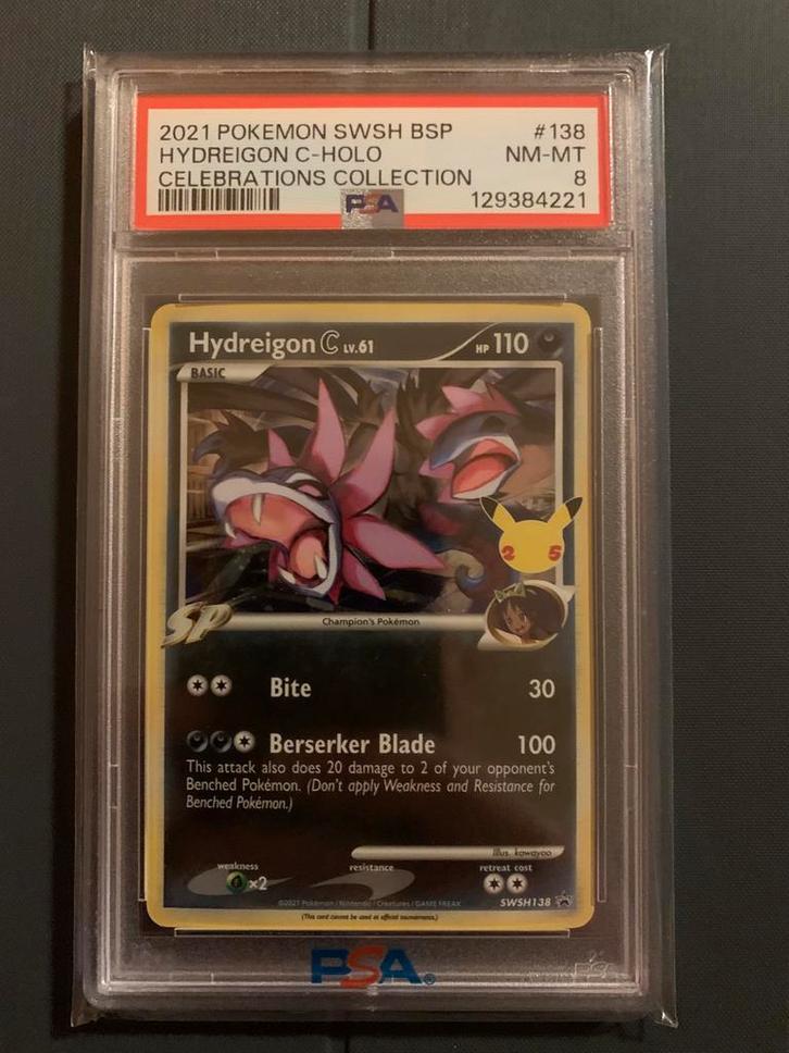 PSA 8 – Hydreigon C Holo – SWSH138 – Celebrations Collection, Hobby & Loisirs créatifs, Jeux de cartes à collectionner | Pokémon