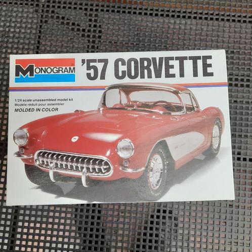 CORVETTE 1957 MODELKIT 1/24 MONOGRAM * NIEUW *, Hobby en Vrije tijd, Modelbouw | Auto's en Voertuigen, Nieuw, Auto, Groter dan 1:32