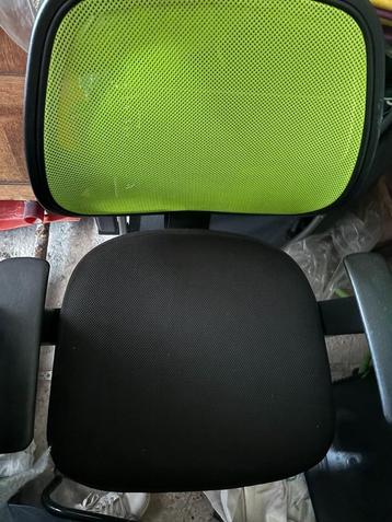 Chaise de bureau verte/noire