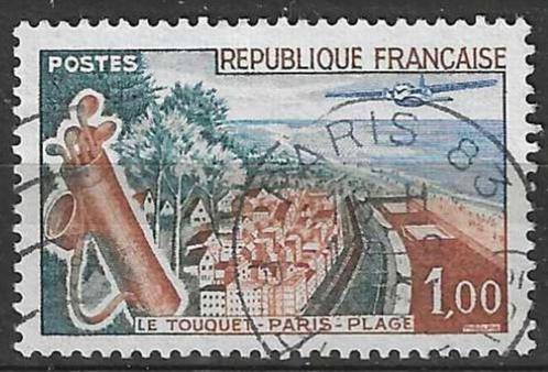 Frankrijk 1962 - Yvert 1355 - Le Touquet-Paris-Plage (ST), Timbres & Monnaies, Timbres | Europe | France, Affranchi, Envoi