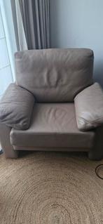 Gratis lederen zetel, Huis en Inrichting, Fauteuils, Ophalen, Gebruikt