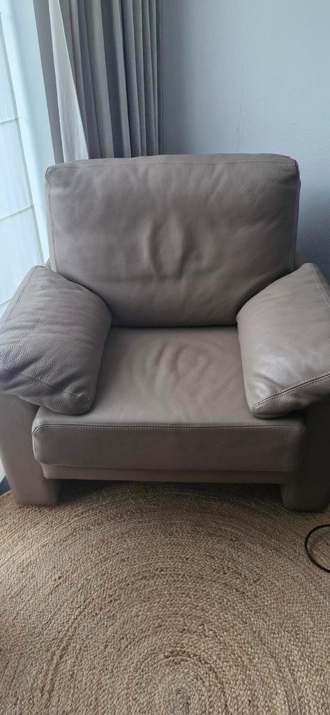 Gratis lederen zetel, Huis en Inrichting, Fauteuils, Gebruikt, Ophalen