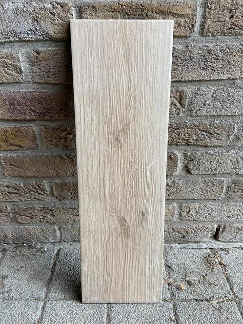 Tegels houtlook ‘Sandwood cream’, Doe-het-zelf en Bouw, Tegels, Nieuw, Vloertegels, 60 cm of meer, Minder dan 20 cm, 10 m² of meer