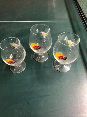 Glazen ice tea, Verzamelen, Glas en Drinkglazen, Ophalen, Zo goed als nieuw, Frisdrankglas