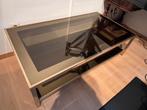 Glazen salontafel, Huis en Inrichting, Ophalen, Gebruikt, 100 tot 150 cm, Minder dan 50 cm