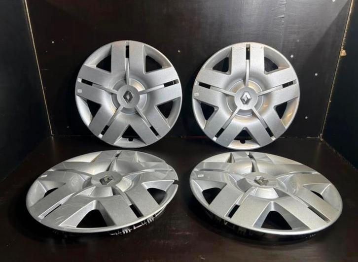 4 enjoliveurs  Renault clio Megane espace laguna 16", Autos : Divers, Enjoliveurs, Utilisé, Enlèvement ou Envoi