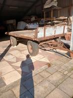 Platte wagen , 4 wielige wagen. Landbouw wagen, Bricolage & Construction, Chariots de transport, Enlèvement, Utilisé, Autres types