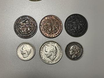 Verzameling munten 1912-1994 Nederland USA Duitsland etc. beschikbaar voor biedingen