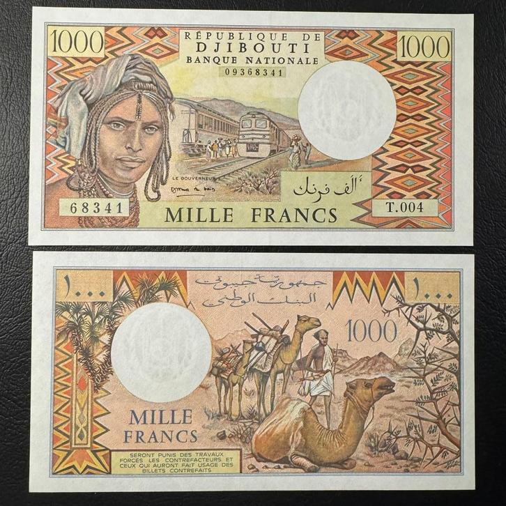 Djibouti - 1000 Francs 1991 - P 37 - UNC - 521, Postzegels en Munten, Bankbiljetten | Afrika, Los biljet, Overige landen, Ophalen of Verzenden
