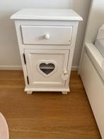 Lot de 2 tables de chevet blanches – 40 x 31 x 64 cm, Ophalen, Gebruikt, Minder dan 45 cm, 55 tot 70 cm