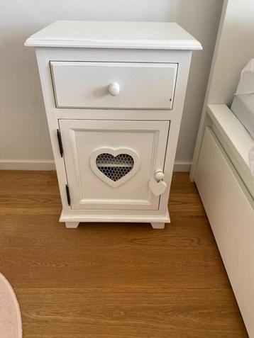 Lot de 2 tables de chevet blanches – 40 x 31 x 64 cm beschikbaar voor biedingen