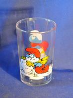 verre decor schtroumpf en hiver peyo 1983, Collections, Comme neuf, Autres types, Autres personnages, Enlèvement ou Envoi