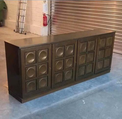 Gerhard Bartels Brutalist vintage dressoir uit de jaren 70, Huis en Inrichting, Woonaccessoires | Overige, Zo goed als nieuw, Ophalen