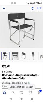 2 regisseur stoelen blauw, Caravans en Kamperen, Kampeermeubelen, Ophalen, Zo goed als nieuw