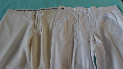 HEREN BROEKEN GROTE MAAT, Kleding | Heren, Grote Maten, Gedragen, Broek of Spijkerbroek, Wit, Ophalen of Verzenden