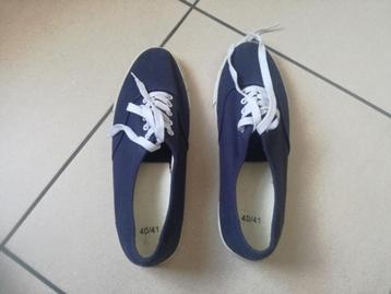 blauwe sneakers heren maat 40/41 beschikbaar voor biedingen
