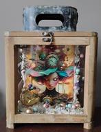 Windlicht met zakhorloge, Antiek en Kunst, Ophalen