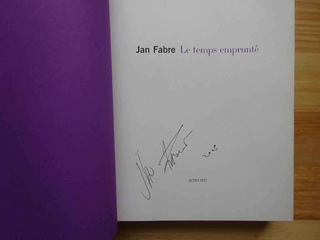 Jan Fabre, Le temps emprunté 2007 / signed**, Ophalen of Verzenden, Zo goed als nieuw, Schilder- en Tekenkunst