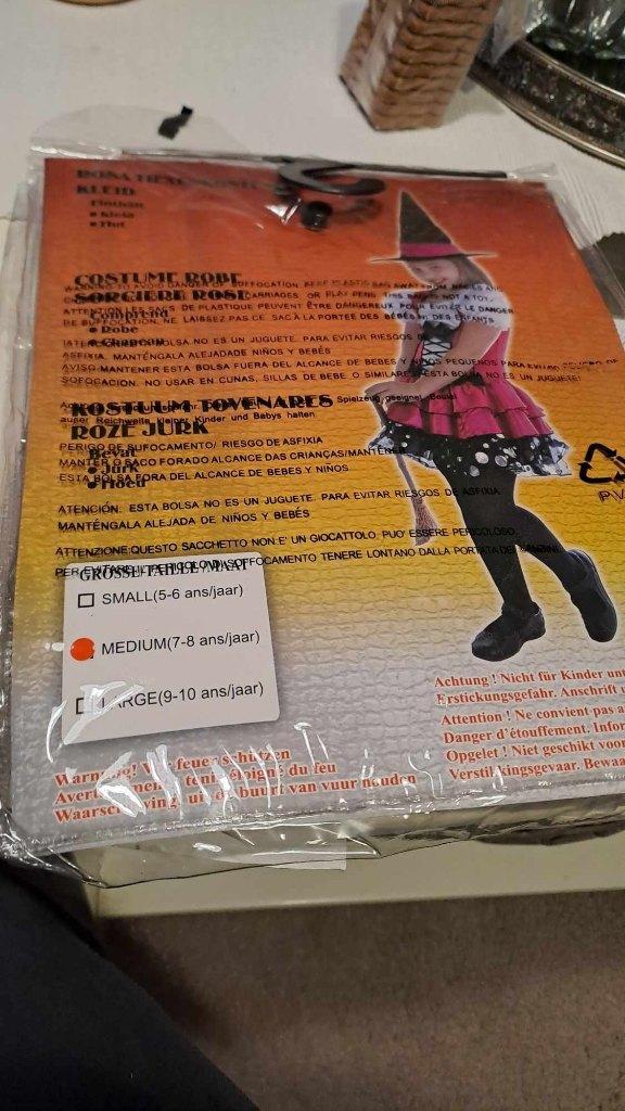 Déguisement Sorcière 7-8 ans, Enfants & Bébés, Costumes de carnaval & Déguisements, Utilisé, Enlèvement