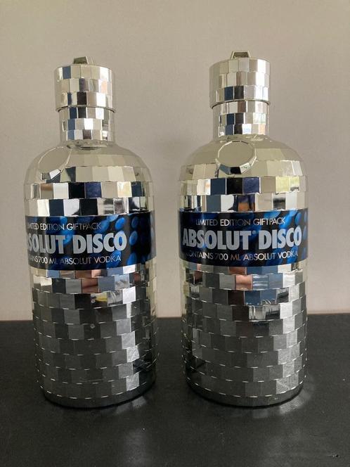 2 bouteilles Vodka Absolut Disco, Collections, Vins, Neuf, Autres types, Enlèvement