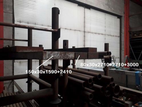 Metalen divers Plat 80x30 : 2 stuks 2.71 m en 1 stuk 1.4 m N, Doe-het-zelf en Bouw, IJzerwaren en Bevestigingsmiddelen, Nieuw