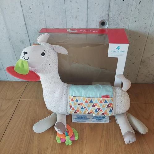 Fisher price grow-with-me tummy time llama plush, Kinderen en Baby's, Speelgoed | Knuffels en Pluche, Gebruikt, Overige typen