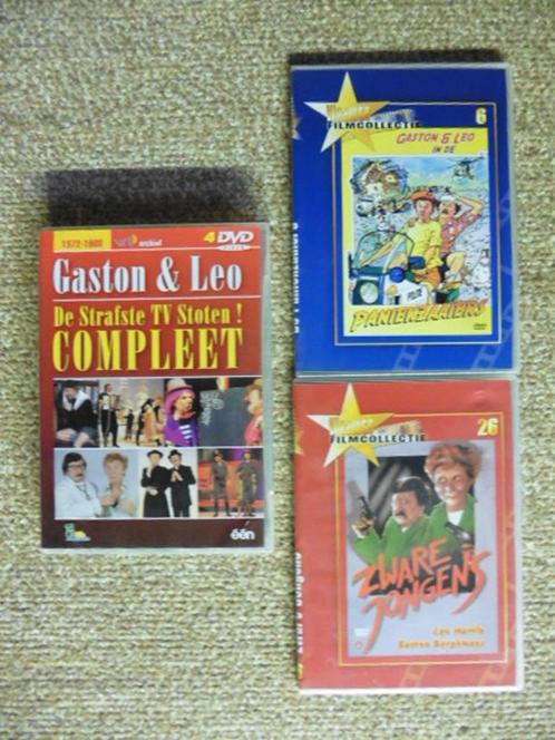 Gaston en Leo "Strafste Tv Stoten Compleet"(4dvd Box)+bonus, CD & DVD, DVD | Cabaret & Sketchs, Comme neuf, Programmes TV ou Sketchs