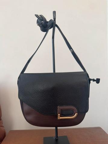 Vintage Delvaux Diva | Tweekleurig leder | Authentiek beschikbaar voor biedingen