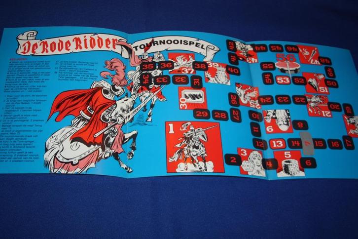 De Rode Ridder Tournooispel ( enkel spelbord ) 1981, Verzamelen, Stripfiguren, Zo goed als nieuw, Boek of Spel, Overige figuren