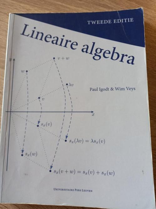 Lineaire algebra. Igodt&Veys. Univ. Pers Leuven, Boeken, Studieboeken en Cursussen, Gelezen, Ophalen