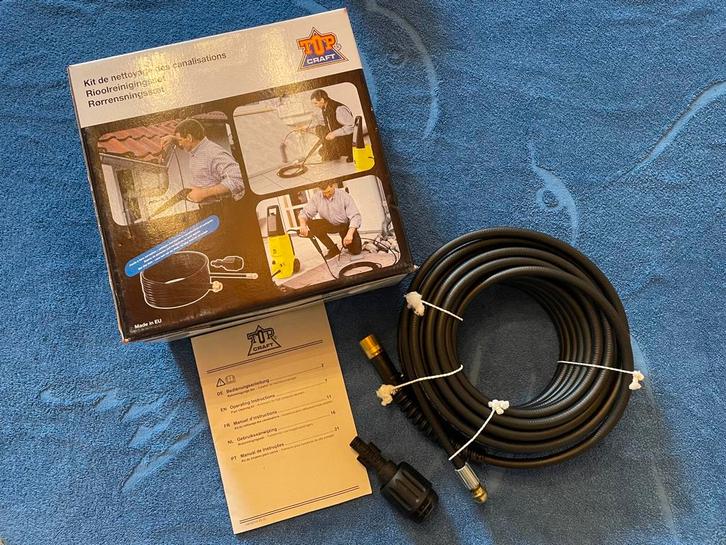 TOP Craft Rioolreinigingsset, Tuin en Terras, Hogedrukreinigers, Zo goed als nieuw, Ophalen