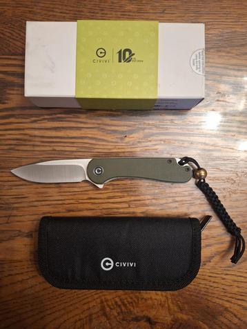 Civivi Elementum C907E green micarta G10 mes   beschikbaar voor biedingen