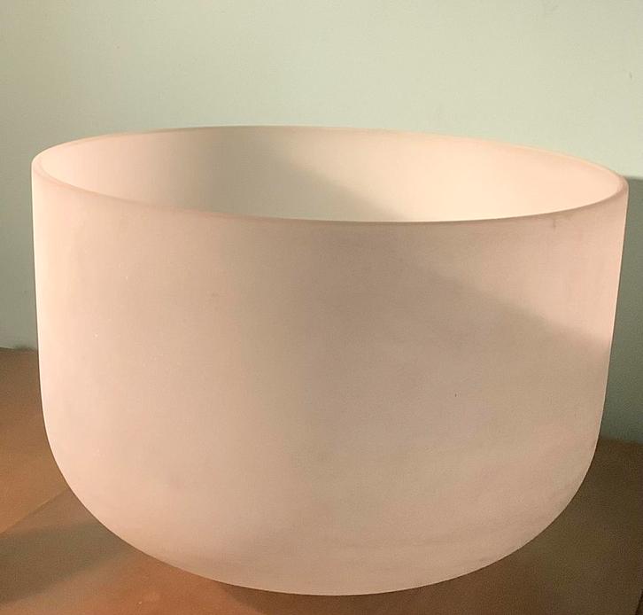 Kristallen klankschaal E-toon 45 cm, Muziek en Instrumenten, Overige Muziek en Instrumenten, Zo goed als nieuw, Ophalen