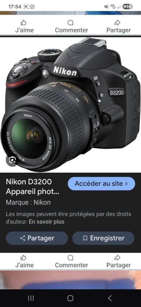 Appareils photo NIKON D3200, Audio, Tv en Foto, Fotocamera's Digitaal, Gebruikt, Compact, Nikon, Ophalen of Verzenden