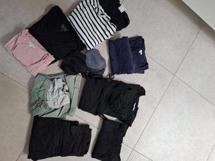Pakket zwangerschaps- en borstvoedingskledij, Kleding | Dames, Zwangerschapskleding, Zo goed als nieuw, Maat 38/40 (M), Zwart