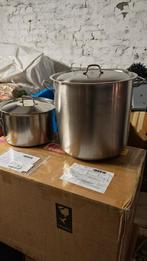 Te koop: twee pannen in een set of afzonderlijk, Huis en Inrichting, Keuken | Potten en Pannen, Ophalen, Zo goed als nieuw, Inox