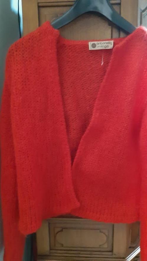 Gilet rouge en laine douce @ngora neuf 42 Antonella, Vêtements | Femmes, Pulls & Gilets, Neuf, Taille 42/44 (L), Rouge, Enlèvement ou Envoi