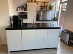 WAANZINNIG MOOIE HOOGGLANS EILAND KEUKEN, Ophalen, Wit, Met kookeiland, Graniet of Steen